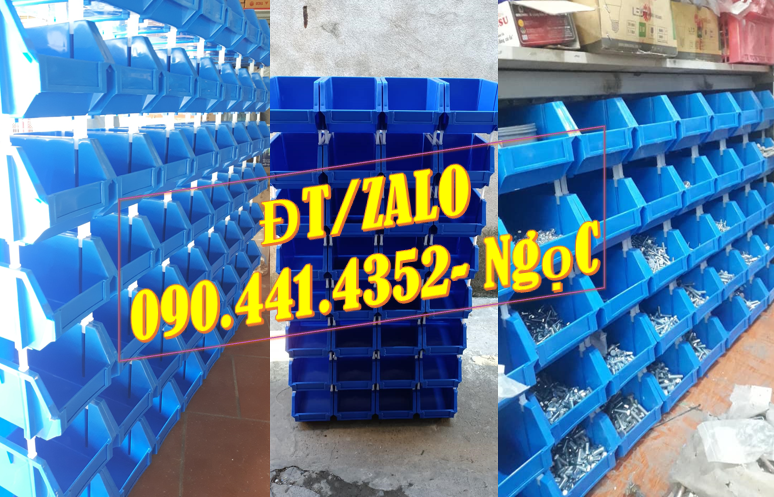 Kệ nhựa đựng dụng cụ xếp chồng, khay nhựa đựng phụ tùng sửa xe