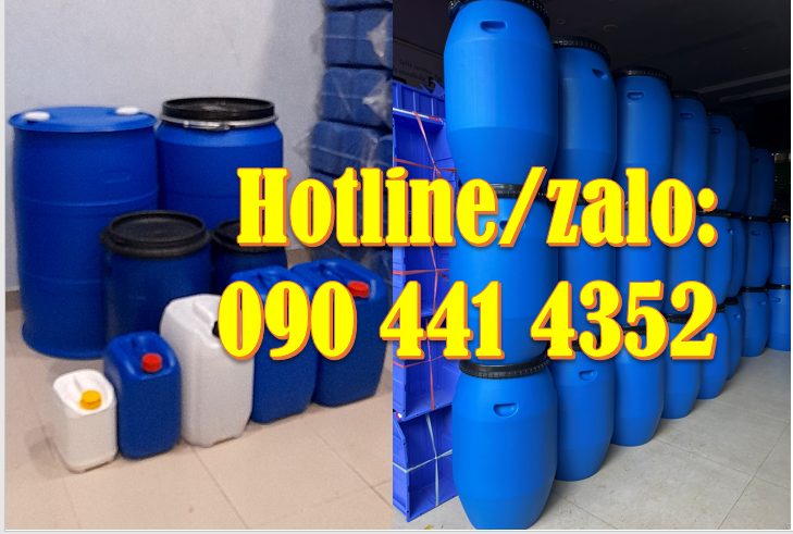 Chuyên thùng phuy nhựa, thùng nhựa 220 lít, mới cũ tại TPHCM