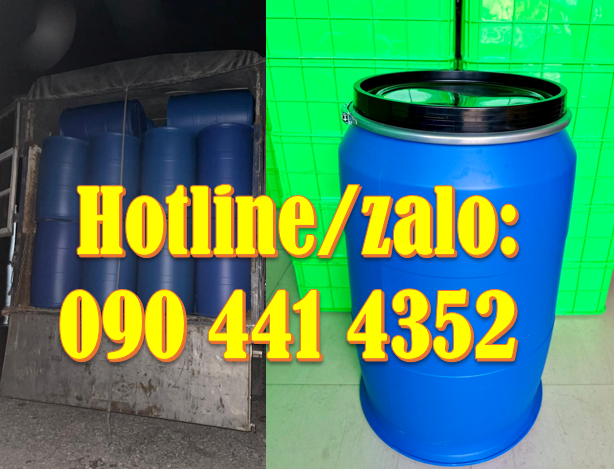 Chuyên thùng phuy nhựa, thùng nhựa 220 lít, mới cũ tại TPHCM