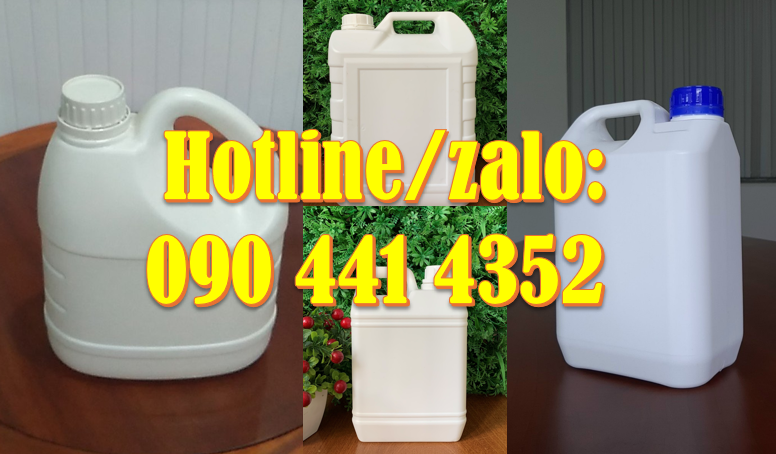 Can nhựa 5 lít giá rẻ, can nhựa 2 lít đựng thảo mộc, can 1 lít vuông