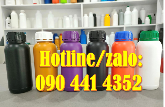 Chai nhựa 1 lít đựng dung dịch, chai nhựa 500ml đựng nước tẩy rửa