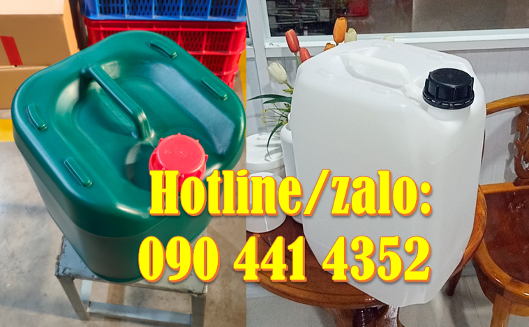 Bán can nhựa 10 lít dày, can nhựa 20 lít đựng dung môi, can đựng 25L