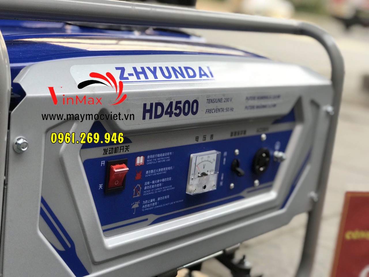 Máy phát điện chạy xăng 3kw Z-Hyundai HD4500 cho gia đình