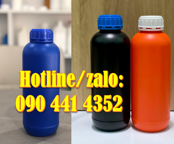 Sỉ lẻ chai nhựa HDPE, chai nhựa 1 lít dày, chai nhựa 500ml, 250ml,