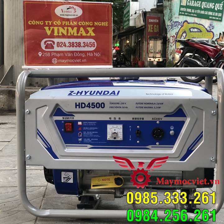 Máy phát điện gia đình 3kW Z-huyndai HD4500