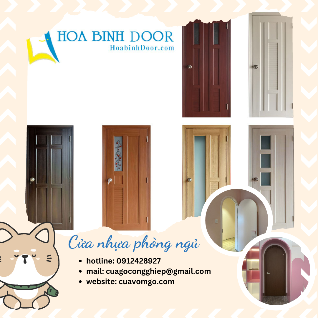 Giá cửa nhựa phòng ngủ tại Bình Thạnh- Cửa giá rẻ chính hãng