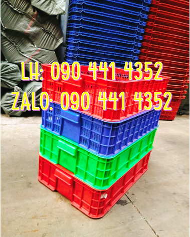 Sọt nhựa công nghiệp, rổ nhựa đựng rau củ, sóng lưới đựng trái cây