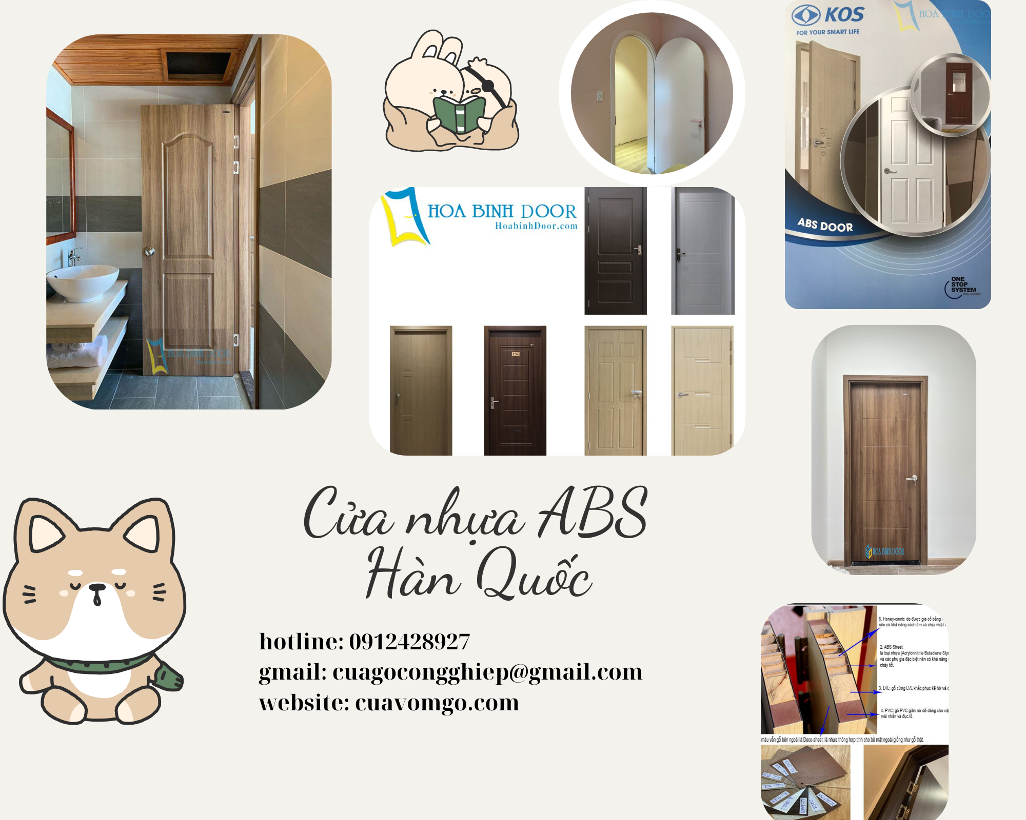Giá cửa nhựa ABS tại Thuận An- Cửa giá rẻ chính hãng