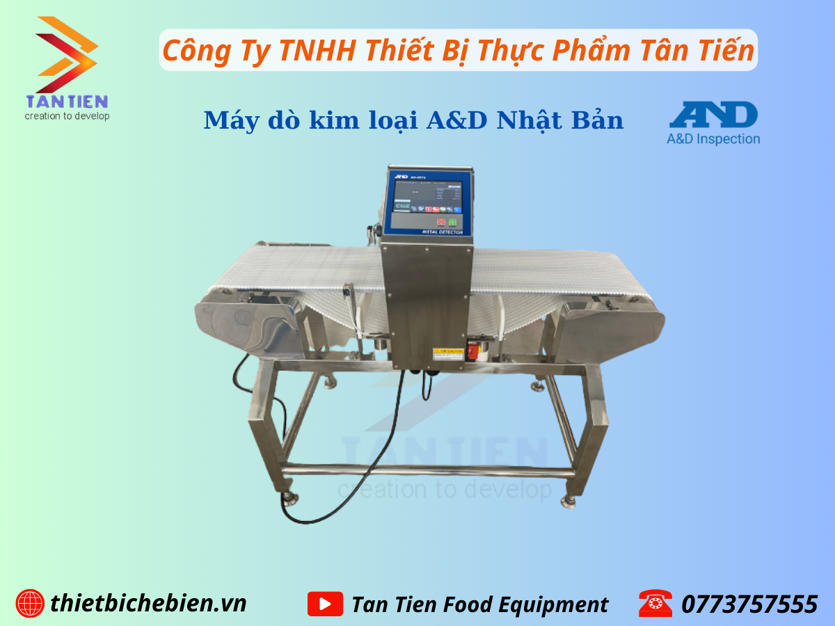 Máy dò kim loại trong thủy sản - Máy dò kim loại A&D