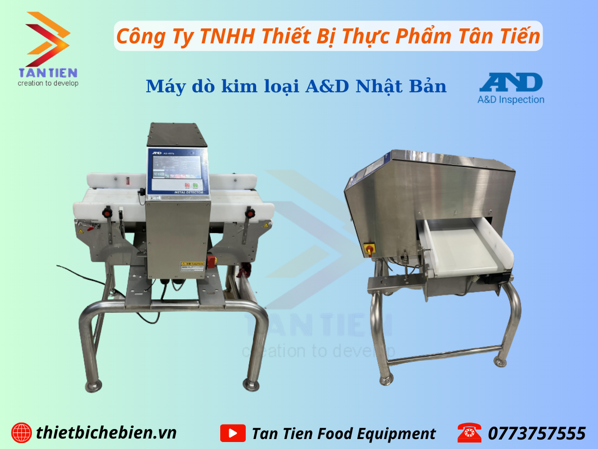 Máy dò kim loại trong thủy sản - Máy dò kim loại A&D