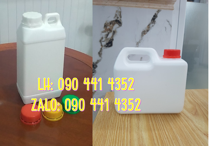 Can nhựa 5 lít đựng dầu nhờn, can nhựa 2L đựng mực, can nhựa 1 lít