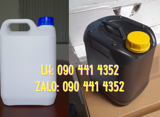 Can nhựa 5 lít đựng dầu nhờn, can nhựa 2L đựng mực, can nhựa 1 lít