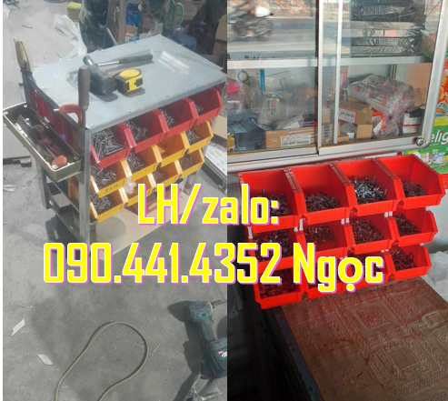 Khay nhựa đựng đồ nghề linh kiện, kệ nhựa đựng dụng cụ điện nước