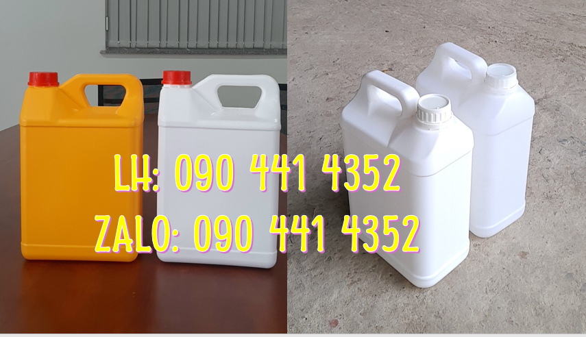 Gía can nhựa 500ml vuông, bán can nhựa 1L, can nhựa 2L, can nhựa 5L