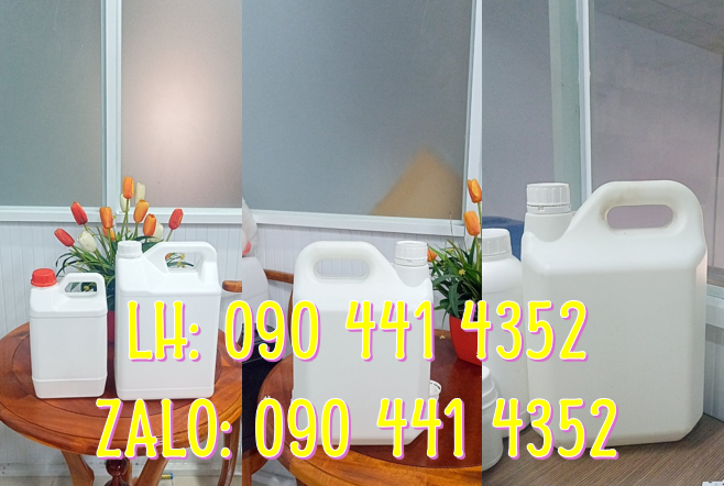Gía can nhựa 500ml vuông, bán can nhựa 1L, can nhựa 2L, can nhựa 5L