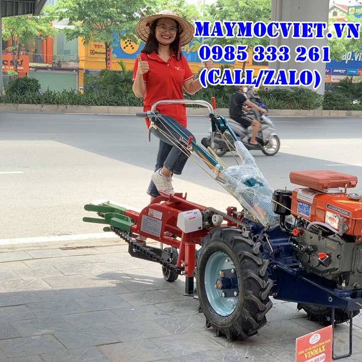 Giàn nhổ lạc, thu hoạch lạc gắn máy cày Turbo TBL2400