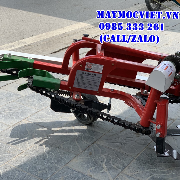 Giàn nhổ lạc, thu hoạch lạc gắn máy cày Turbo TBL2400