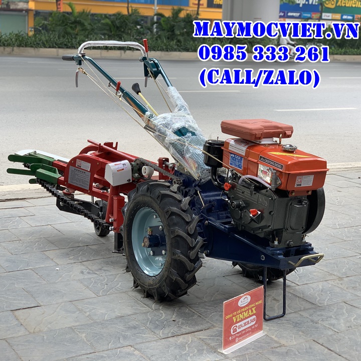 Giàn nhổ lạc, thu hoạch lạc gắn máy cày Turbo TBL2400