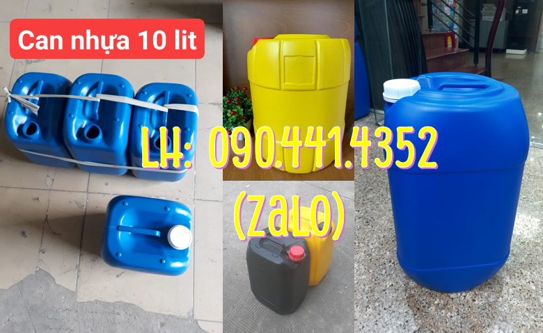 PP can nhựa 10 lít, can nhựa 20 lít giá rẻ, can đựng 25 lít, can nhựa