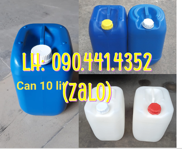 Gía can nhựa 10 lít đựng dầu, can nhựa 20 lít đựng nhớt, can 25 lít