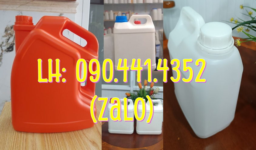 Gía can nhựa 500ml, can nhựa vuông 1 lít, can nhựa HDPE 2 lít vuông
