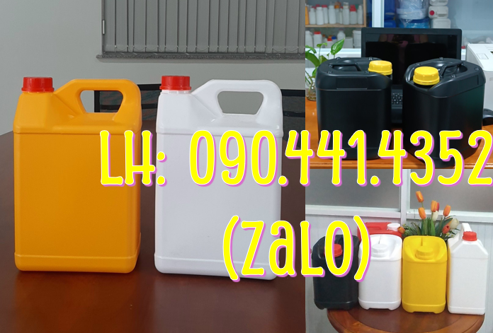 Gía can nhựa 500ml, can nhựa vuông 1 lít, can nhựa HDPE 2 lít vuông