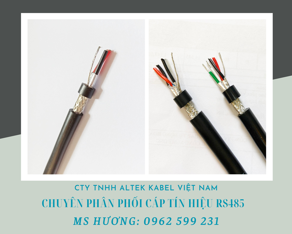 Cáp RS485 / Cáp tín hiệu chống nhiễu xi bạc / Cáp truyền thông