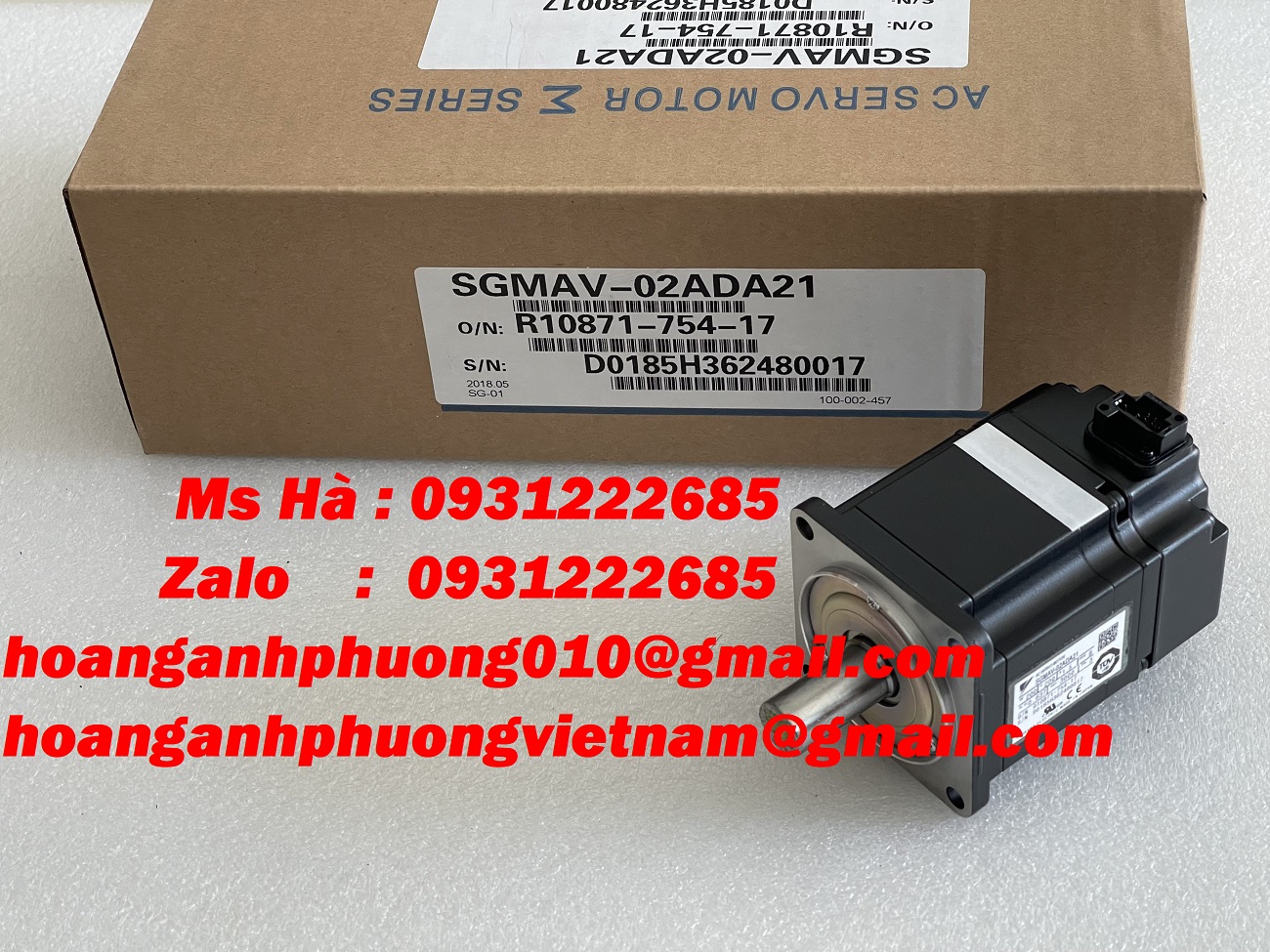 Giao nhanh - Động cơ servo hàng nhập khẩu SGMAV-02ADA21