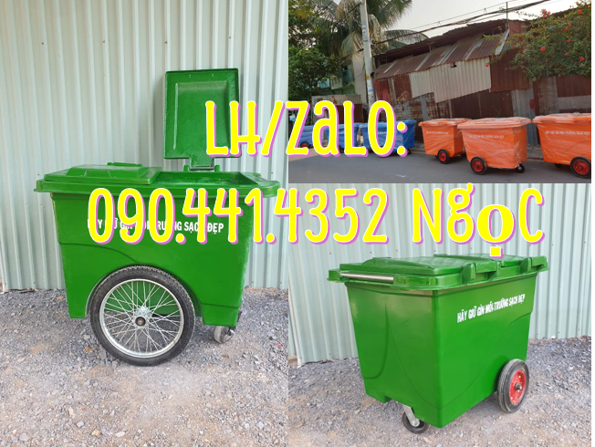 SX và in decal xe thu gom rác 660 lít, xe thu gom rác 1000 lít giá rẻ