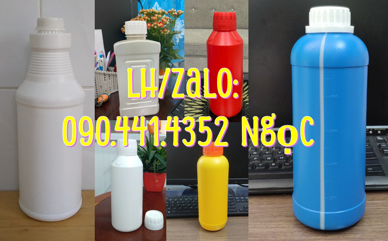 Cung cấp chai nhựa 1 lít giá sỉ, sỉ - lẻ chai nhựa 500ml, dày, bền