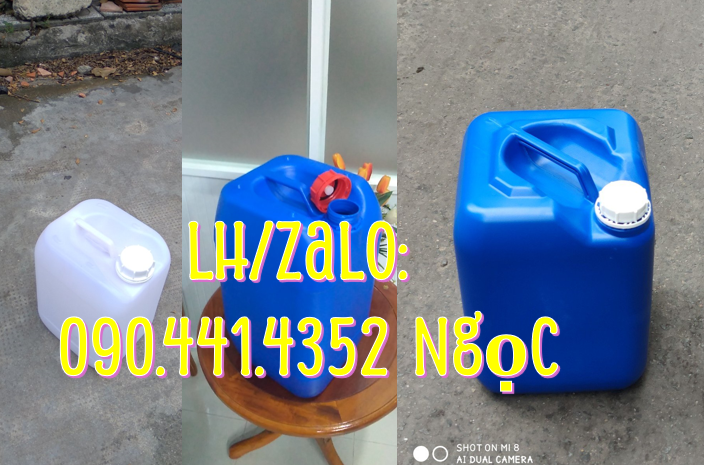 Thùng nhựa 30 lít đựng chất lên men, can 25 lít đựng vi sinh