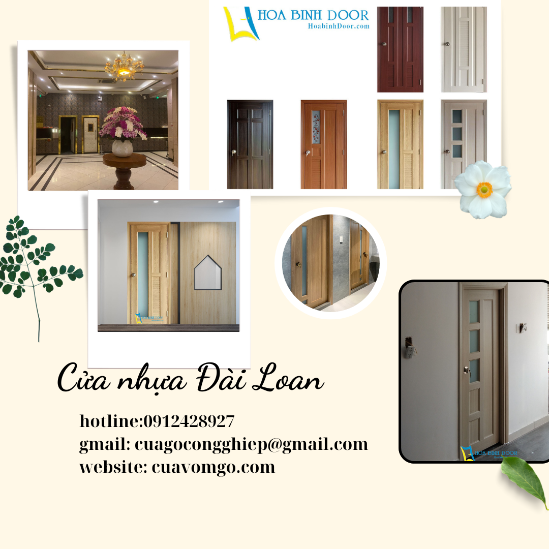 Cửa nhựa Đài Loan tại Tuy Hòa- Chính hãng, lắp đặt tận nơi