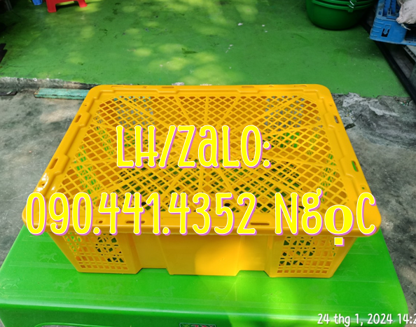Sóng bít có nắp, giá sóng hở đựng mít, sọt nhựa đựng sầu riêng