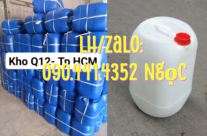 Thùng nhựa 30 lít mới, can nhựa 25 lít đựng mực, can nhựa 20 lít dày,