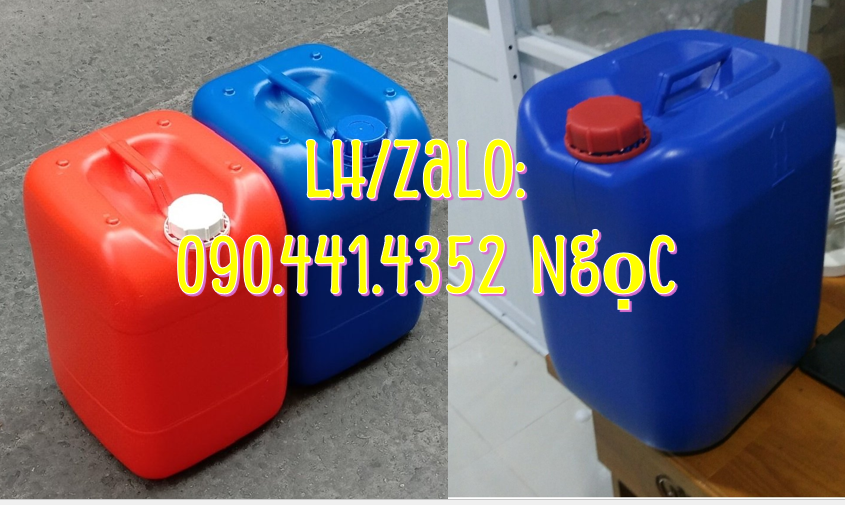 Thùng nhựa 30 lít mới, can nhựa 25 lít đựng mực, can nhựa 20 lít dày,
