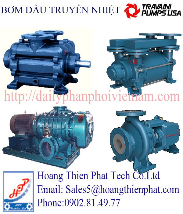 Bơm dầu truyền nhiệt Travaini tại Việt Nam