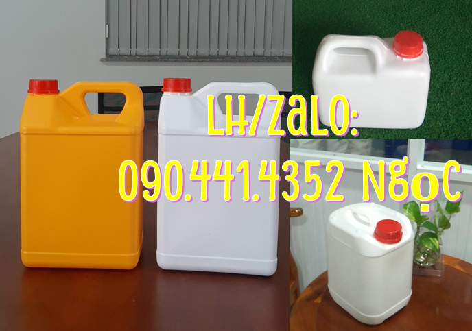 Can nhựa 500ml đựng dầu, can nhựa 1 lít - 5 lít, HDPE 100%, loại dày