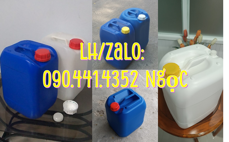 Can nhựa 30L rẻ, giá can nhựa 25 lít, can 20 lít, can 10 lít nhựa HDPE