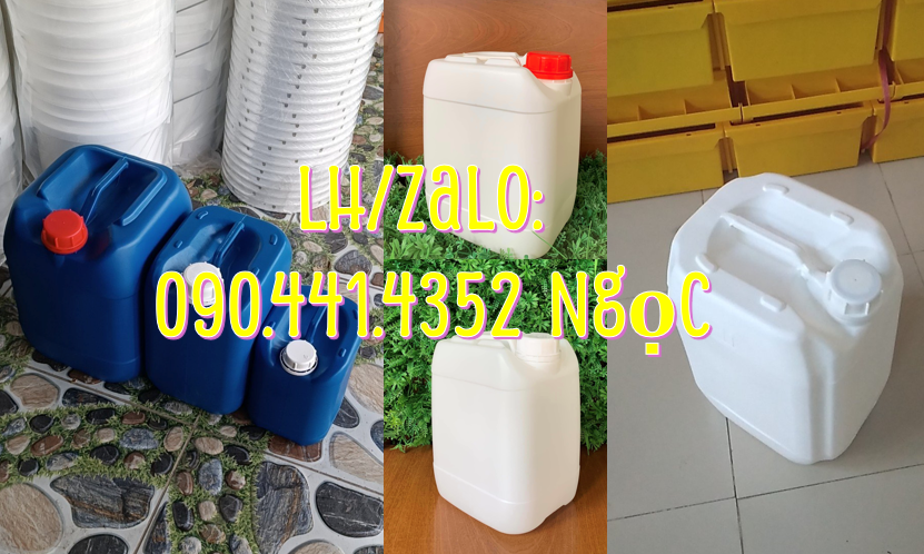 Can nhựa 30L rẻ, giá can nhựa 25 lít, can 20 lít, can 10 lít nhựa HDPE