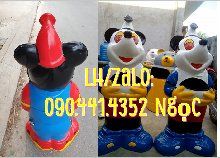 Sỉ lẻ thùng rác hình con vật, thùng rác hình con thú giá rẻ nhất TPHCM