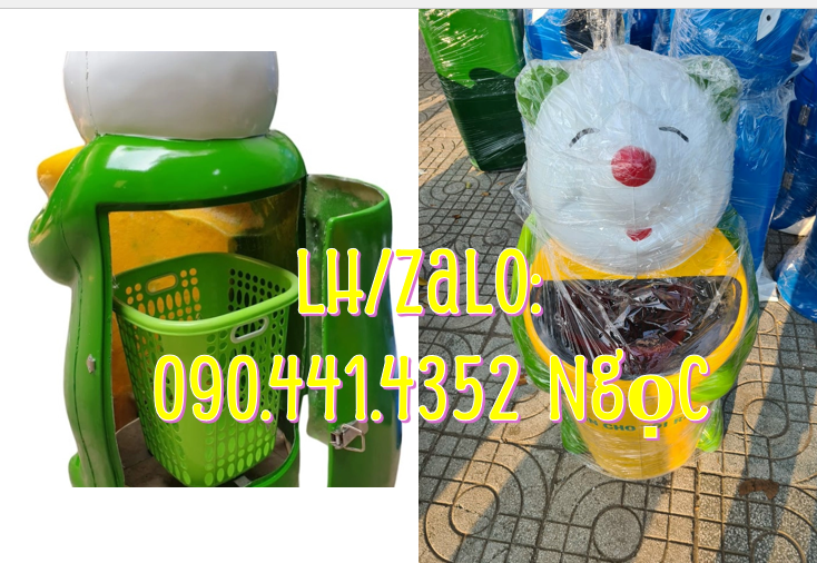 Sỉ lẻ thùng rác hình con vật, thùng rác hình con thú giá rẻ nhất TPHCM