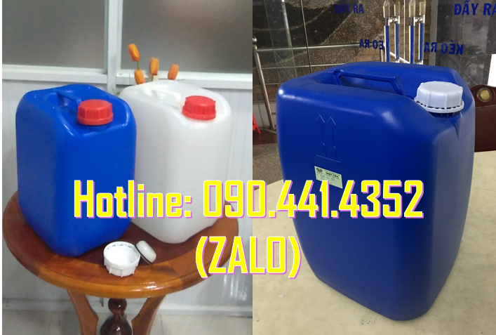 SX can nhựa 10L vuông sẵn, can nhựa 20 lít cao cấp, can dày 25 lít