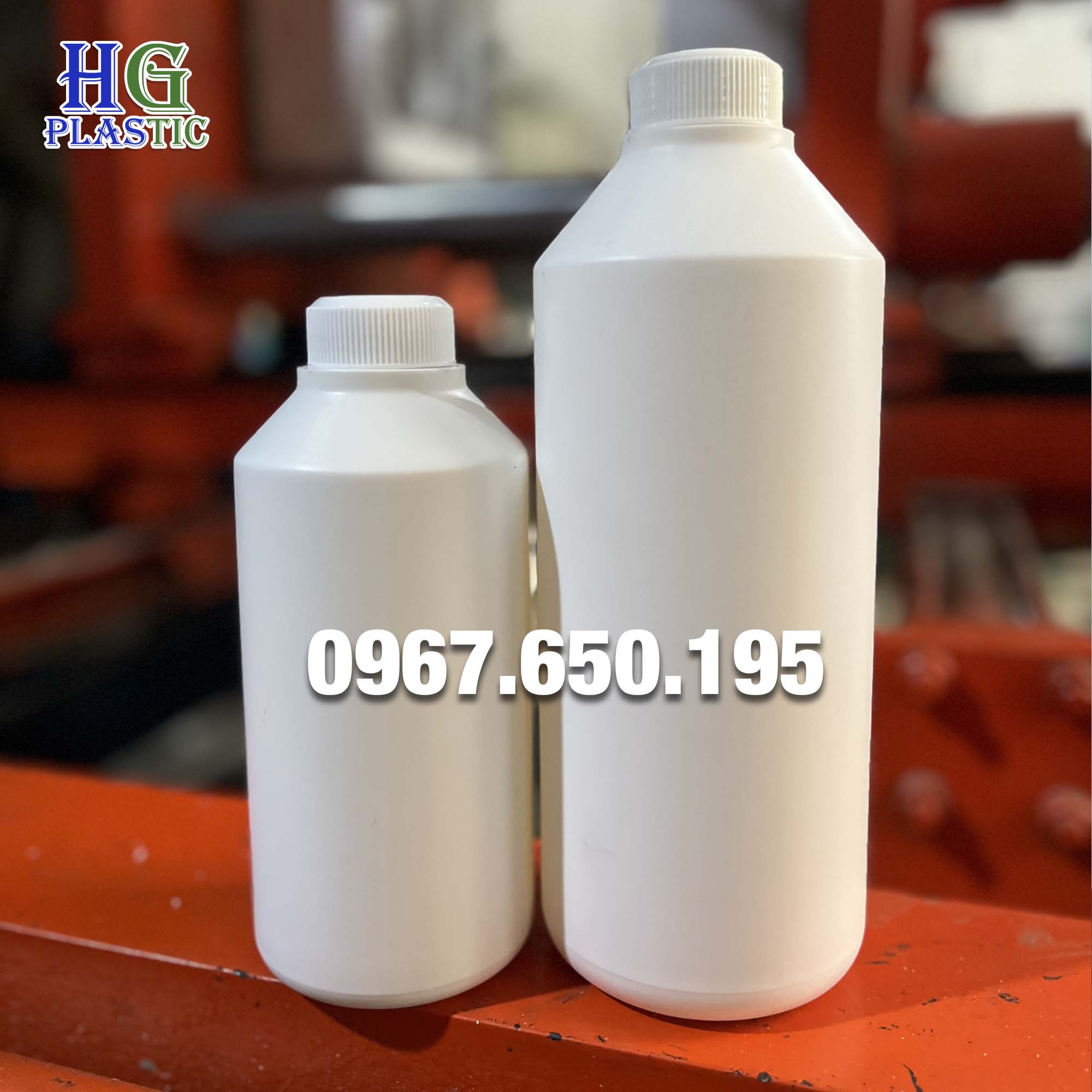 Chai nhựa đựng nông dược , vỏ chai BVTV , Chai 1000ml, Chai 500ml ...