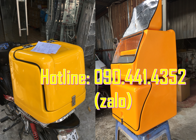 Thùng giao hàng chia ngăn, thùng ship hàng có giữ nhiệt