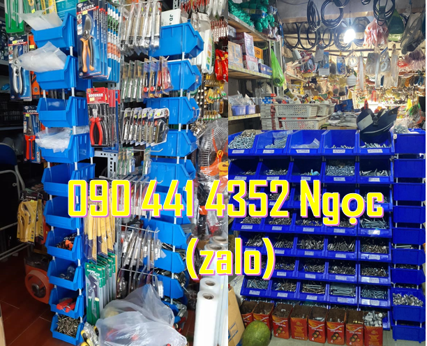 Khay nhựa đựng đồ nghề, kệ nhựa đựng phụ tùng cơ khí, xếp nhiều tầng