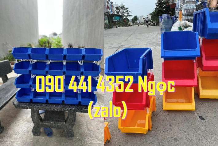 Khay nhựa đựng đồ nghề, kệ nhựa đựng phụ tùng cơ khí, xếp nhiều tầng