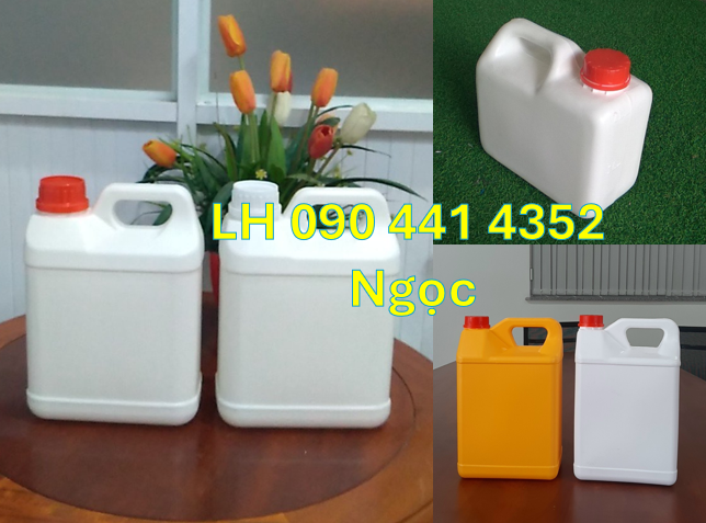 Gía can nhựa 0.5 lít, can nhựa 1 lít sản xuất Q12, can nhựa 2 lít giá