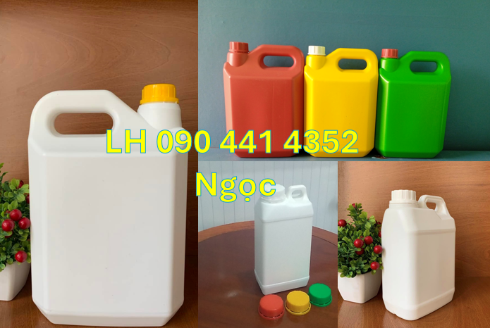 Gía can nhựa 0.5 lít, can nhựa 1 lít sản xuất Q12, can nhựa 2 lít giá