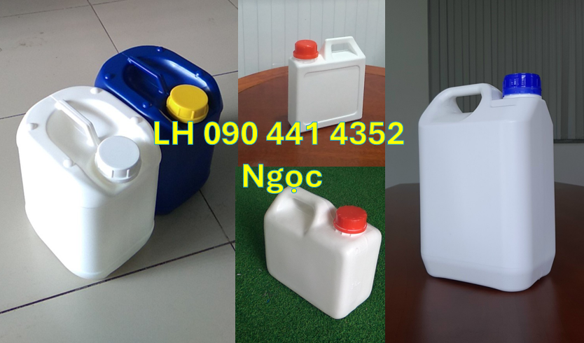 Gía can nhựa 0.5 lít, can nhựa 1 lít sản xuất Q12, can nhựa 2 lít giá