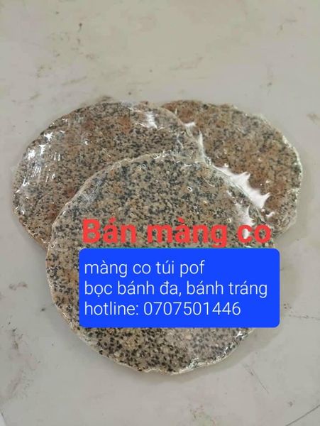 bán màng co túi pof bọc bánh đa, bánh tráng